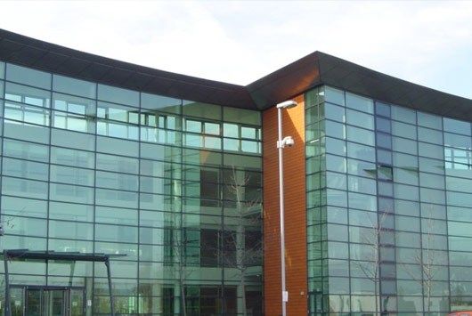 Glass building